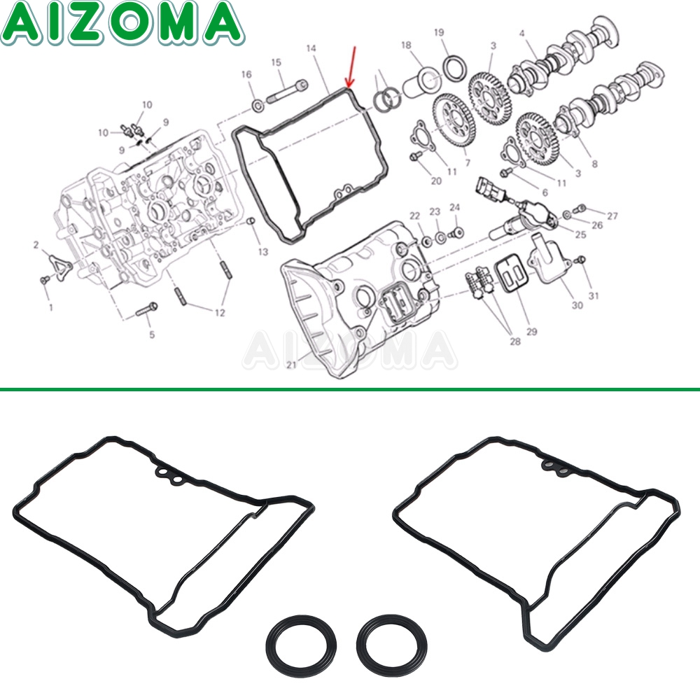 Acessórios da motocicleta cabe - Motorcycle Gasket avaliação e preço
