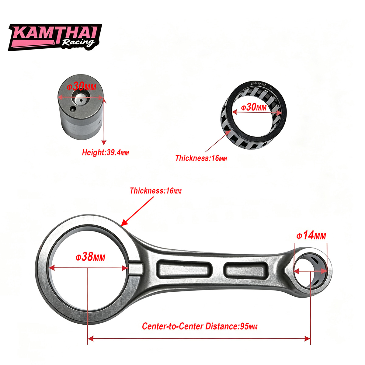 KAMTHAI Virabrequim e biela fo - Motorcycle Crankshaft avaliação e preço